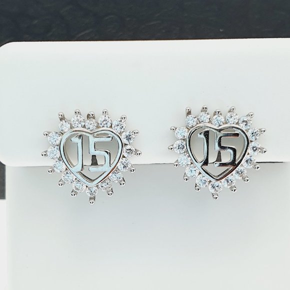 "925 sterling silver luxury CZ earrings for women/girls, Best for gift, RJUS2202 - Picture 6 of 9
